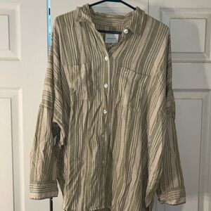 A lightweight, flowy, baggy, button up brand-new from American Eagle.